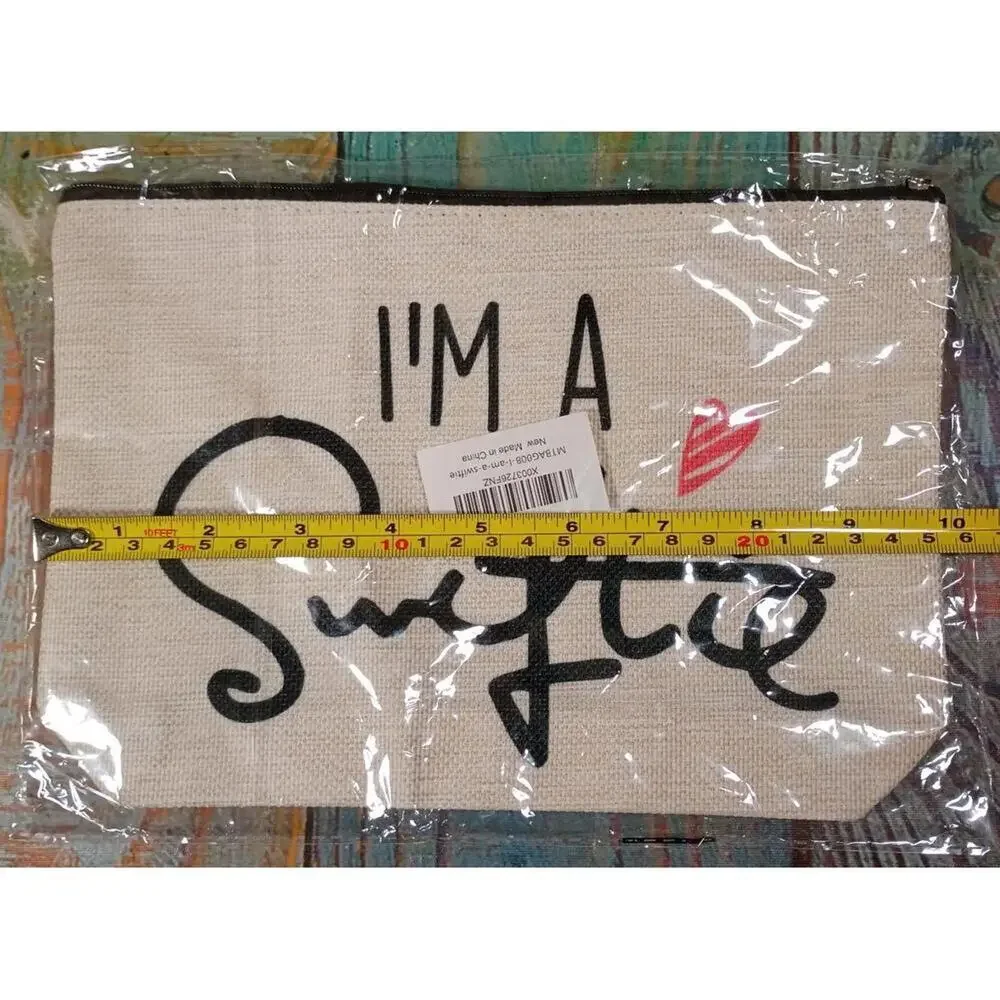 I'm A Swiftie Canvas Cosmetic Bag with Zipper‎